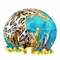 Wrapables Reusable Women's Waterproof Shower Caps for Long Hair